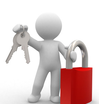 Man With Lock and Key