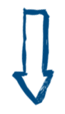 Blue jagged arrow